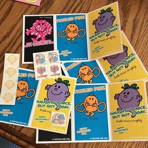 Little Miss/Mr Valentine’s cards 1990’s-2000 with tattoos